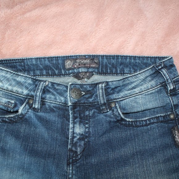 Silver Stevie Slimcut Jeans 28x31 Medwash - Picture 3 of 6